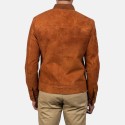 Blain Brown Suede Leather Bomber Jacket