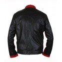 Dark Knight Christian Bale Cafe Racer Leather Jacket