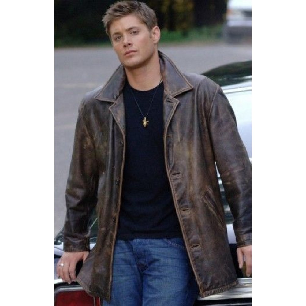 Supernatural Dean Winchester Distressed leather Jacket