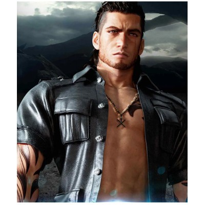 Final Fantasy XV Gladiolus Amicitia Leather Jacket