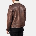 Furton Brown Biker Leather Jacket
