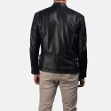 Hank Black Biker Leather Jacket
