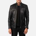 Mack Black Biker Leather Jacket