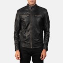 Mack Black Biker Leather Jacket