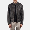 Rustic Brown Biker Leather Jacket