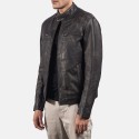 Rustic Brown Biker Leather Jacket