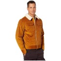 Corduroy Trucker Brown Cotton Jacket-Men
