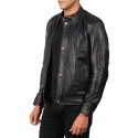 Tea House Black Biker Leather Jacket