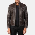 Youngster Brown Biker Leather Jacket