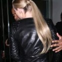 Rapper Iggy Azalea Seen In a Black Leather Jacket