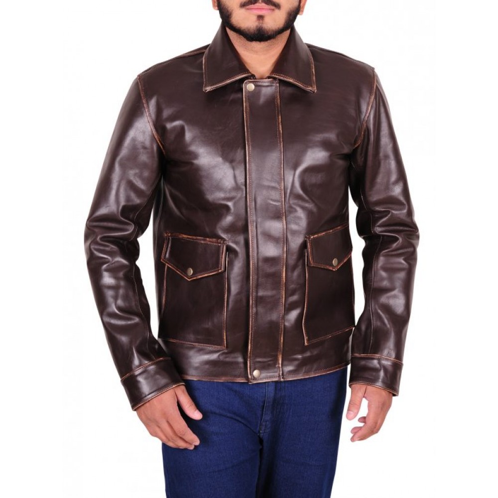 Regular-fit Leather Jacket