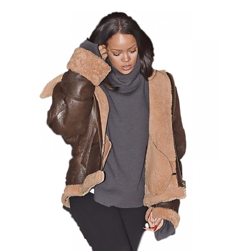 Rihanna Caviar Kaspia Paris leather Jacket