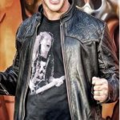 Ring Champion Chris Jericho Black Leather Jacket