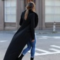 Rozalia Russian Full Body Fur Collar Black Coat For Women