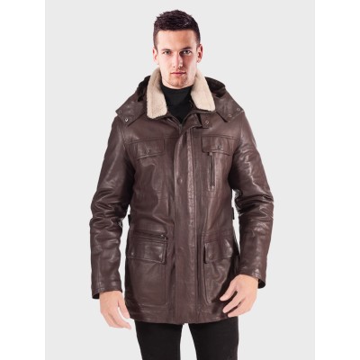 Shearling Sheepskin Trench Coat