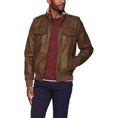 Shop Men’s Fashion Vintage Bomber Leather Jacket