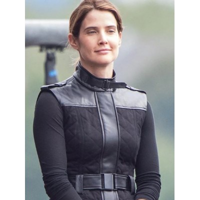 Spiderman Far From Home Maria Hill Black Cotton Vest For Women