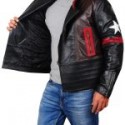 Star Patch Mens leather Jacket