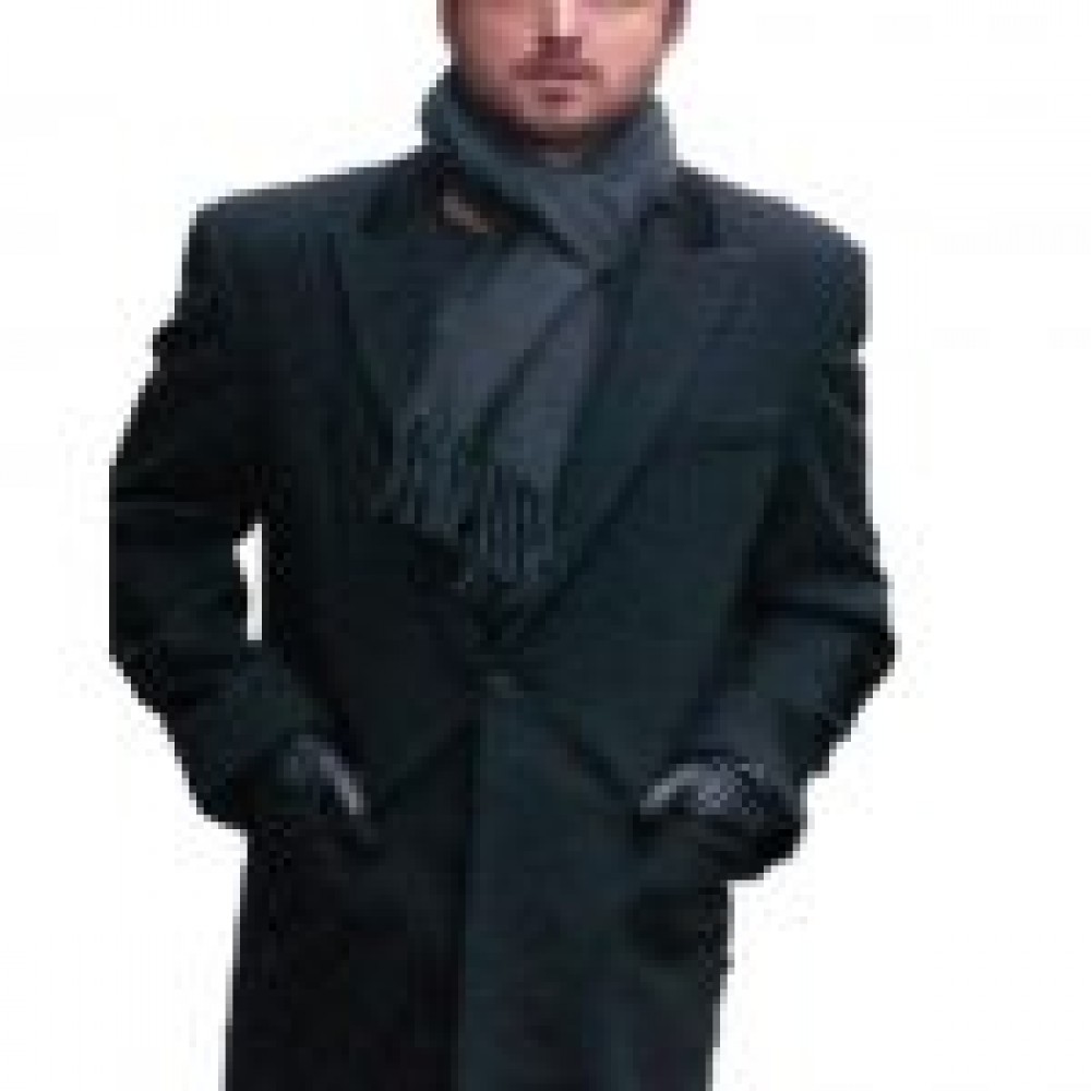 Stylish Aaron Paul Wool Trench Coat