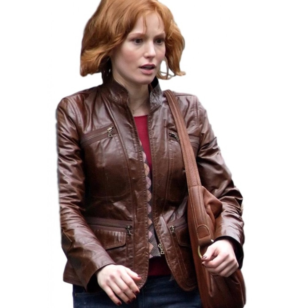 Stylish Alicia Witt 88 Minutes Leather Jacket