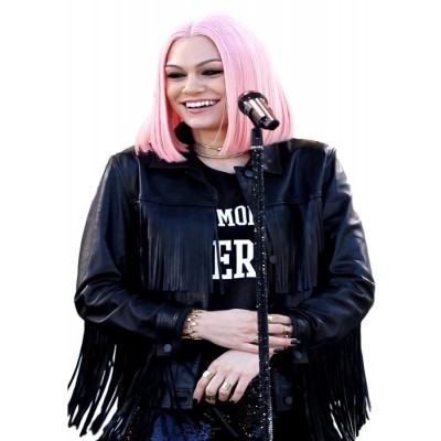 Stylish Jessie J Fringe leather Jacket