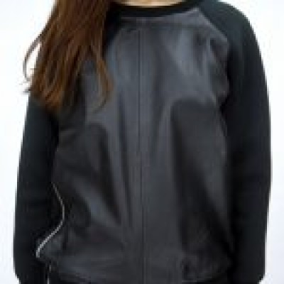 Stylish look Women Leather Jumper