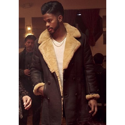 SuperFly Trevor Jackson Shearling Coat