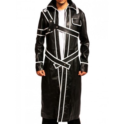 Sword Art Online Kirito Costume Leather Coat