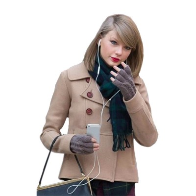 Taylor Swift Brown Wool Jacket