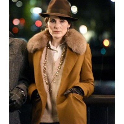 The Gentlemen Michelle Dockery Brown Wool Coat