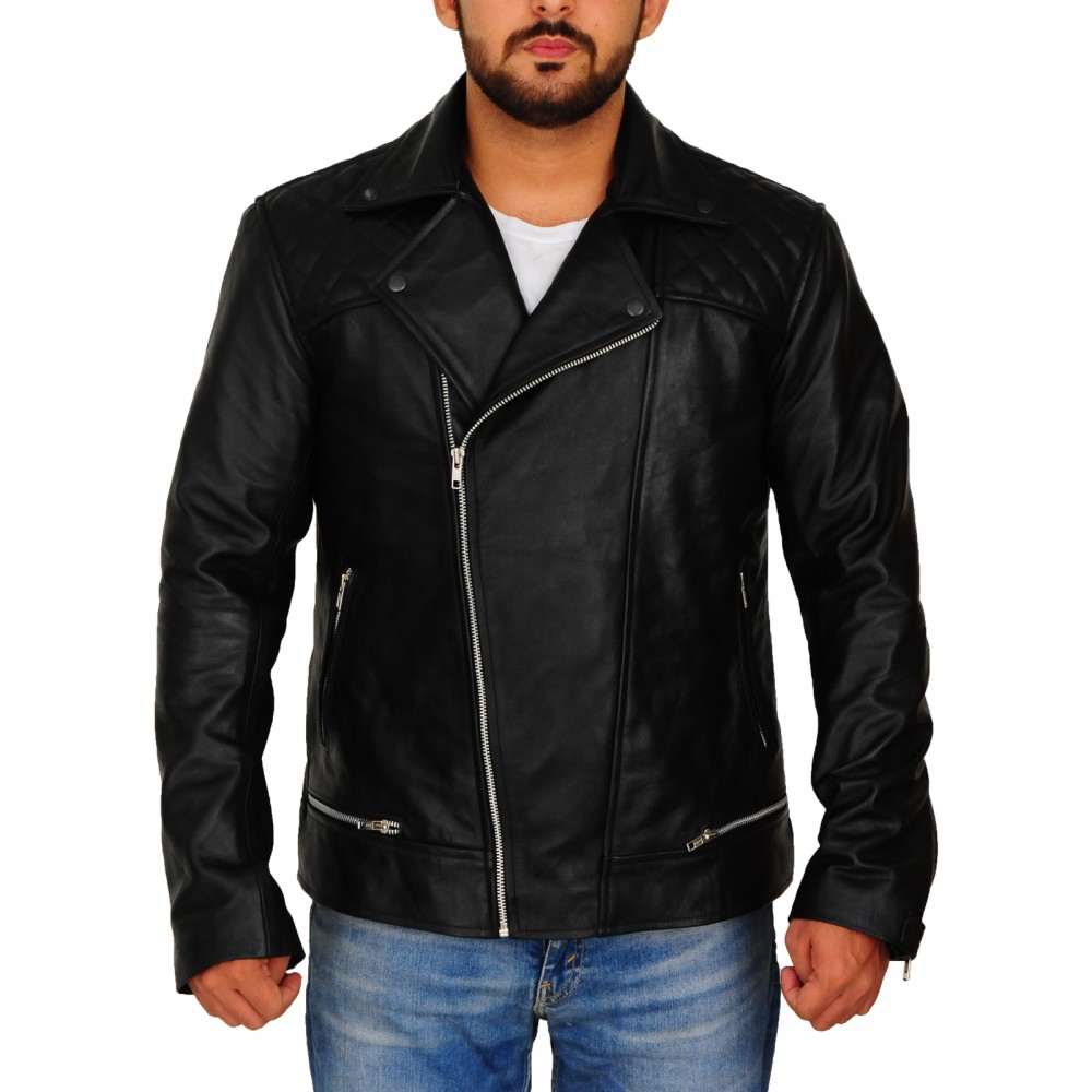 Tony Padilla 13 Reasons Why Leather Jacket - Mens Black Leather Jacket