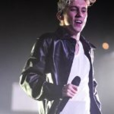 Troye Sivan Black leather Jacket For Men