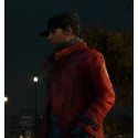 Watch Dogs Aiden Pearce Red leather Coat