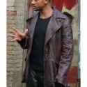 Will Smith’s Waffle Brown Leather Jacket