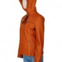 Women’s Removable Hooded Leather Jacket