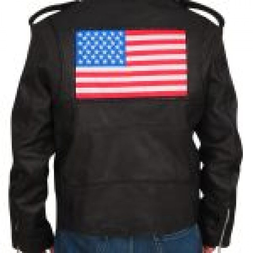 Wrestler Cody Rhodes US Flag Leather Jacket